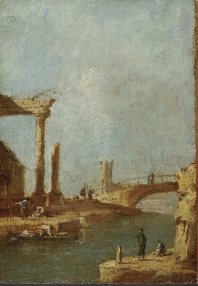 Capriccio con rovine e ponte - Ashmolean Museum, University of Oxford